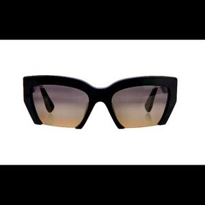 Miu Miu Rasoir Cut-off Square Sunglasses